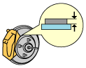 ブレーキディスクとパッドのすきま、パッドの摩耗