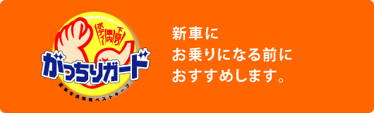 新車にお乗りになる前におすすめします。